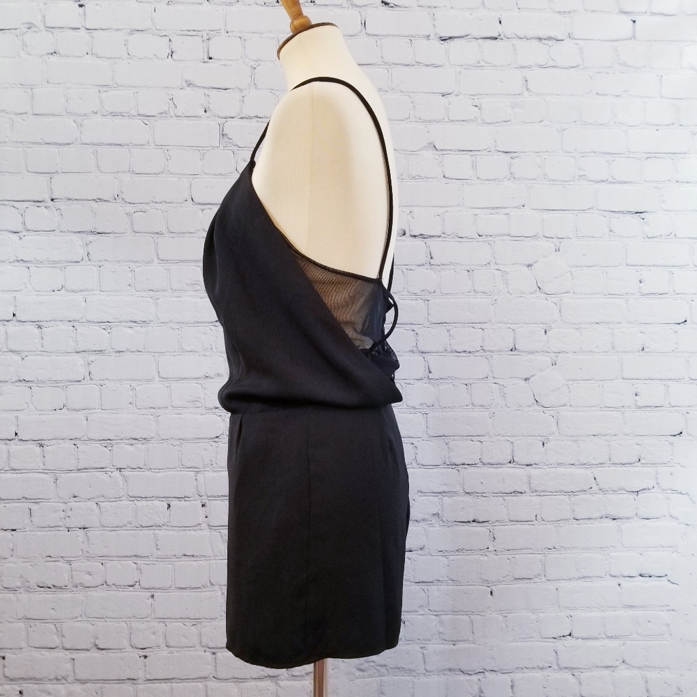 Six Crisp Days Mesh Back Romper, Size S - Picture 12 of 14